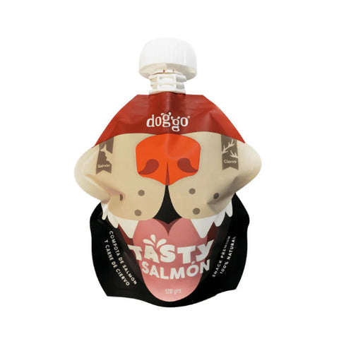 COMPOTA DOG TASTY DOGGO SALMON CIERVO 120GR