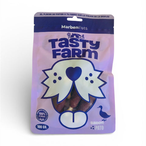 TRUTOS DE PATO CON HUESO DE CALCIO 100GR TASTY FARM