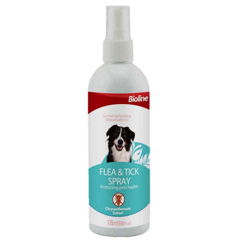 BIOLINE SPRAY CONTRA PULGAS Y GARRAPATAS PERRO 175 ML