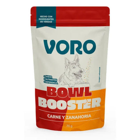 VORO BOWL BOOSTER SABOR CARNE Y ZANAHORIA 70GR