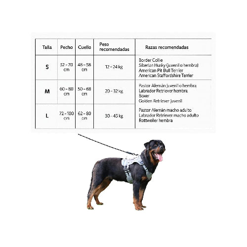 ARNÉS TÁCTICO CON MANILLA TALLA M