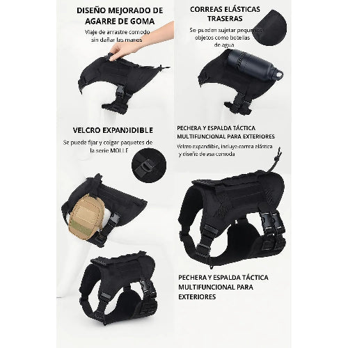 ARNÉS TÁCTICO CON MANILLA TALLA S