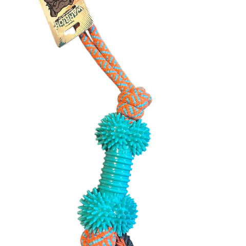 WARRIOR CUERDA CON HUESO DENTAL GOMA TPR 37 cm | 150 g