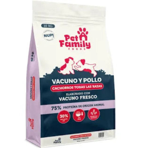 ALIMENTO  MARCA PETFAMILY CACHORROS 10 KG