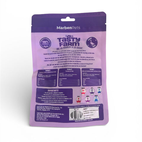 TRUTOS DE PATO CON HUESO DE CALCIO 100GR TASTY FARM