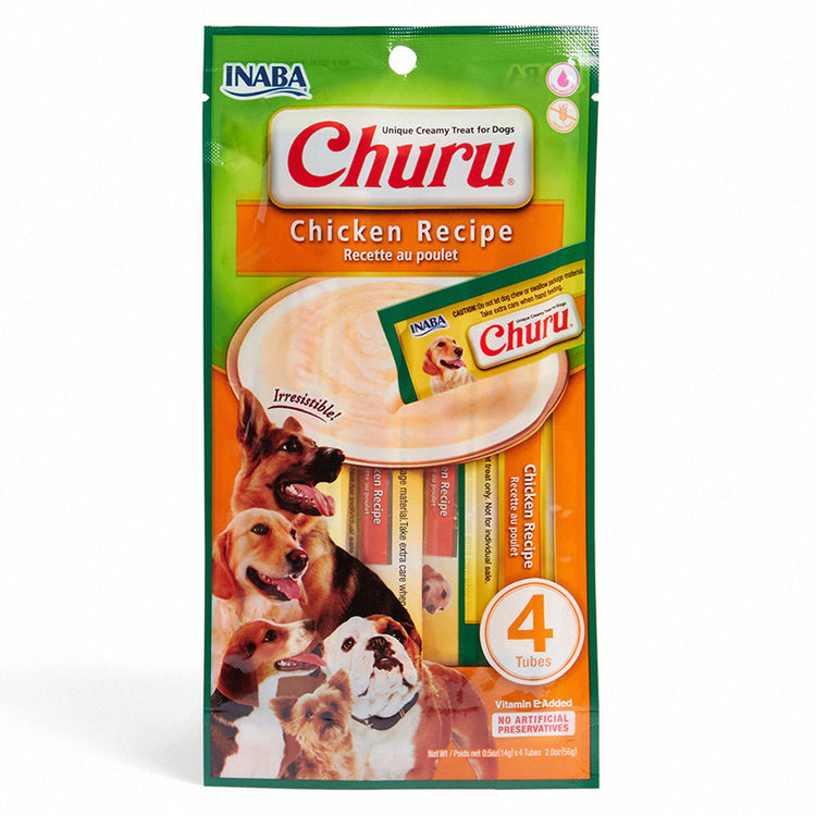 CHURU PERRO  SABOR POLLO 4UNID